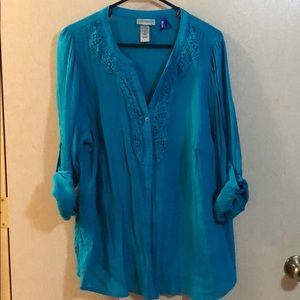 Turquoise Blouse